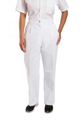 Pantalon de service pour dame à bouton pression
