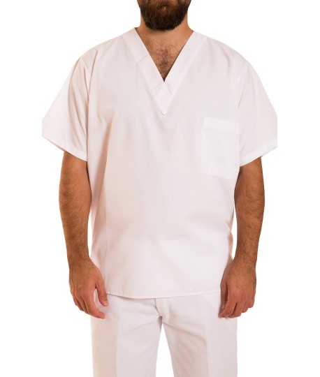 Chemise à manches courtes, col en V Chemise à manches courtes, col en V